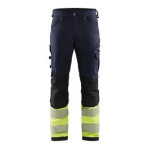 1193-1642&#x20;High&#x20;Vis&#x20;Work&#x20;Trousers&#x20;4-Way&#x20;Stretch&#x20;-&#x20;Bl&#xE5;kl&#xE4;der