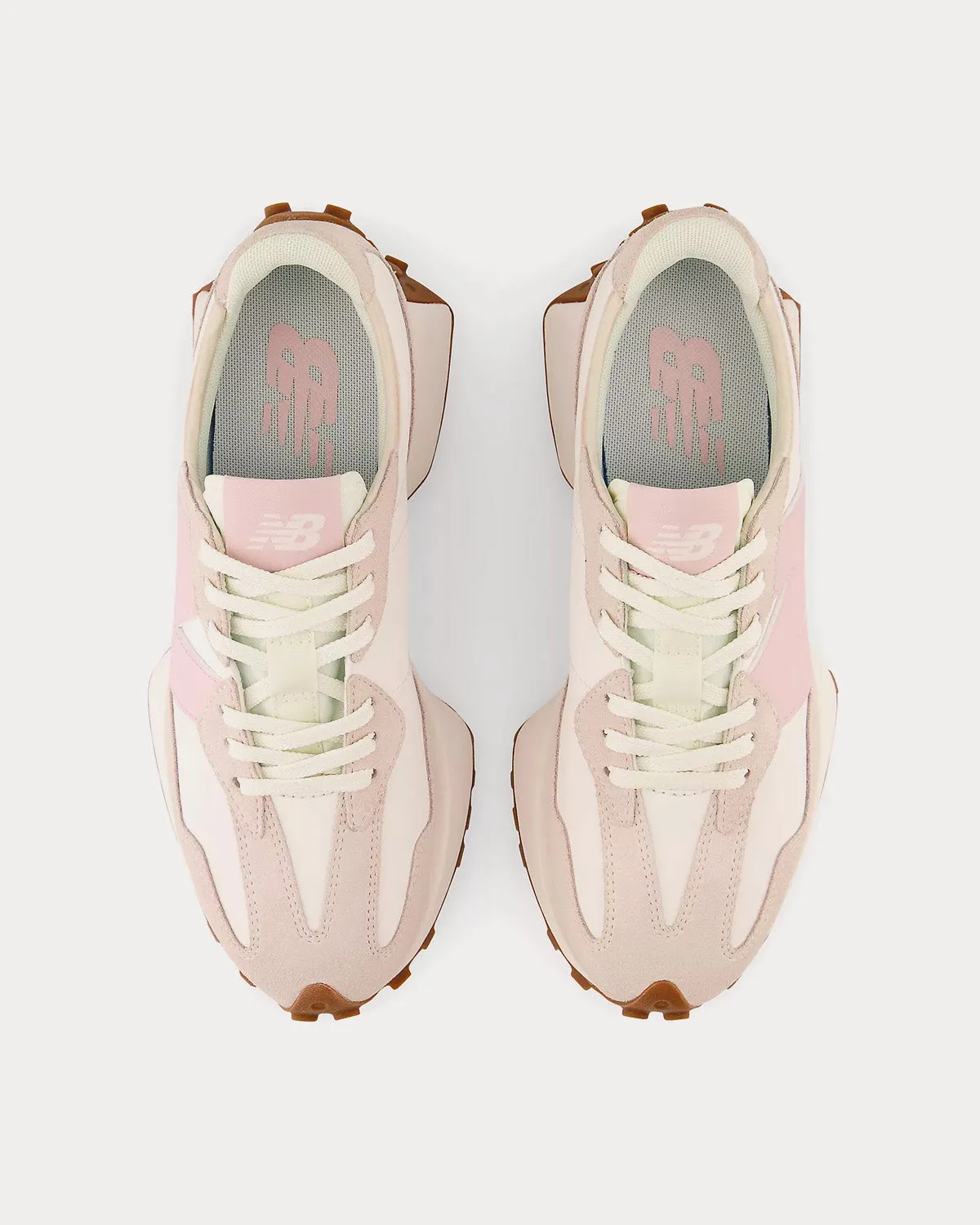 327 Moonbeam / Stone Pink Low Top Sneakers