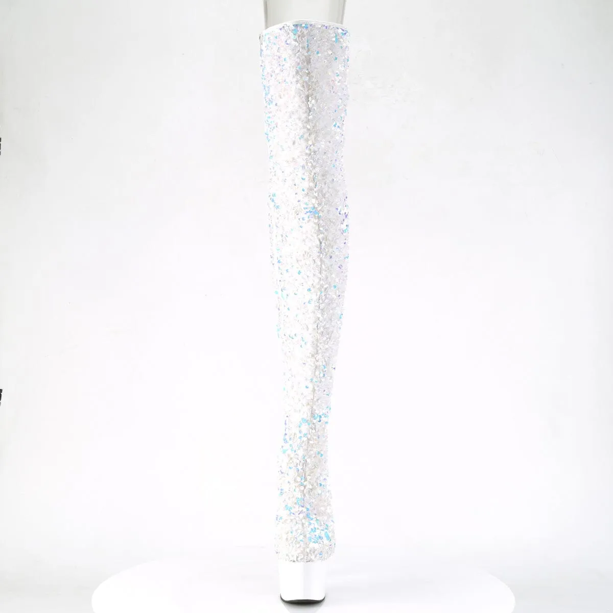 ADORE-3020 White Multi Sequins/White