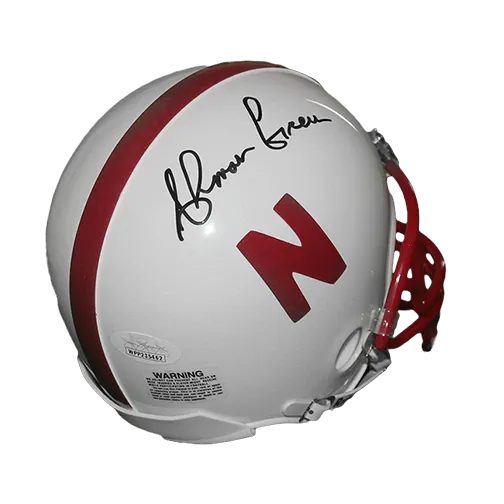 Ahman Green Autographed Nebraska Football Mini Helmet (JSA)