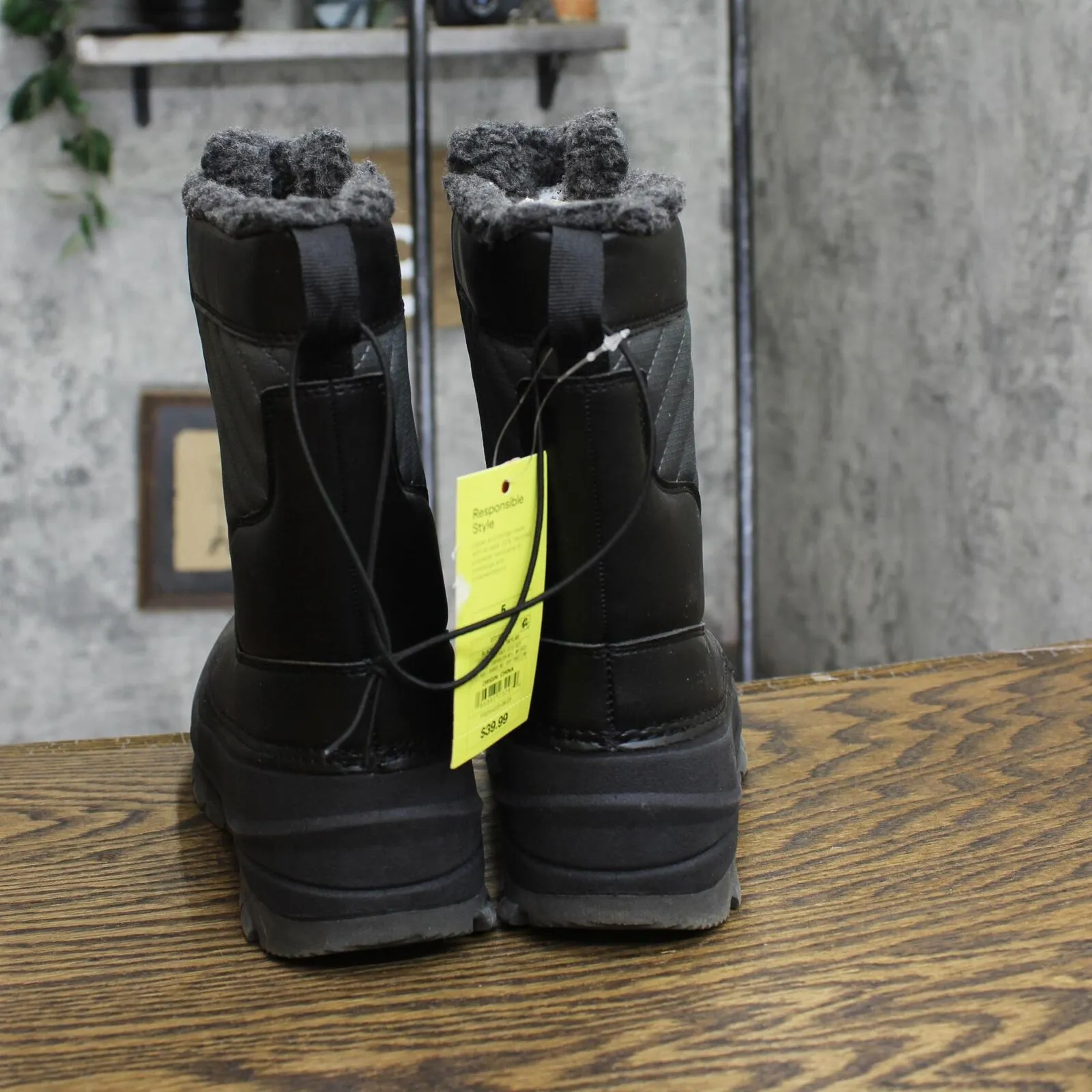All In Motion Kids Boys Skylar Winter Boots 88227059 Black 5