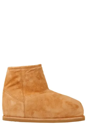 Amina Muaddi Heidi Shearling Boots