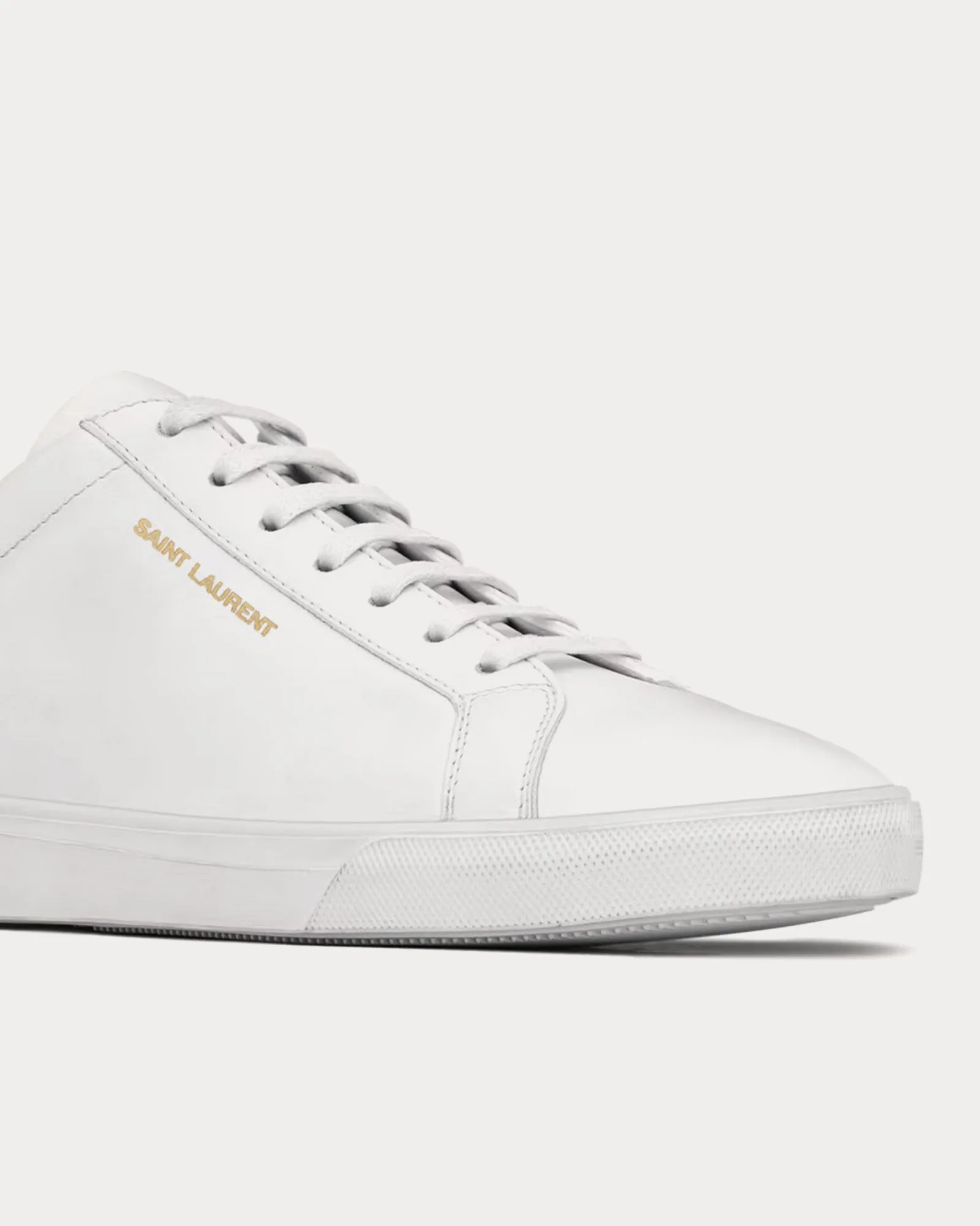 Andy Leather Optic White Low Top Sneakers