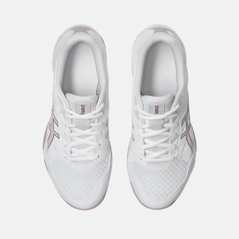 Asics GEL-ROCKET 11 Women's Badminton Shoes -White/Watershed Rose
