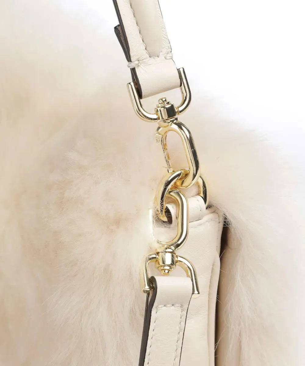 Astor Shoulder Bag Shearling Beige