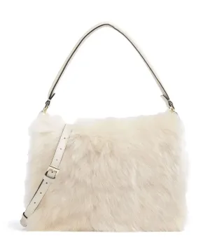 Astor Shoulder Bag Shearling Beige