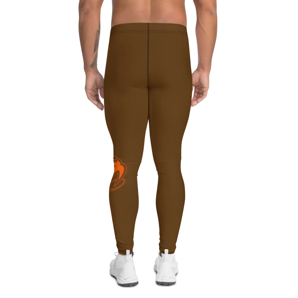 Athletic Apparatus Brown Orange 2 logo V3 Men's Leggings