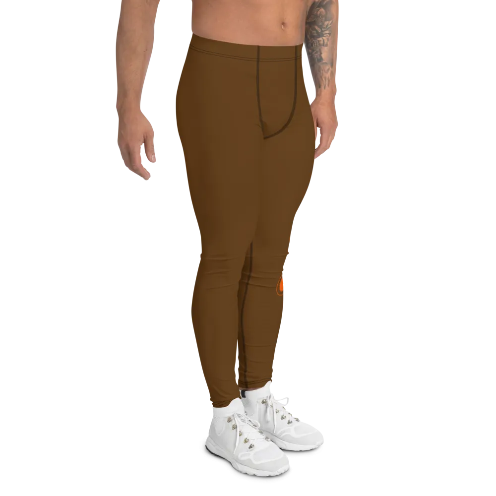 Athletic Apparatus Brown Orange 2 logo V3 Men's Leggings