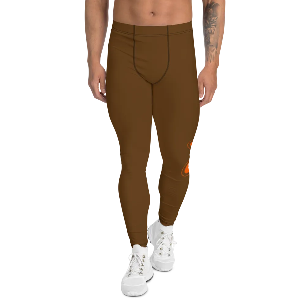 Athletic Apparatus Brown Orange 2 logo V3 Men's Leggings
