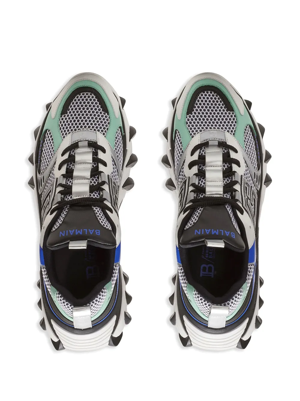 B-East Calfskin & Mesh Sneakers