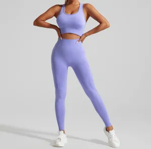 Backstrap Crop Top Workout Set
