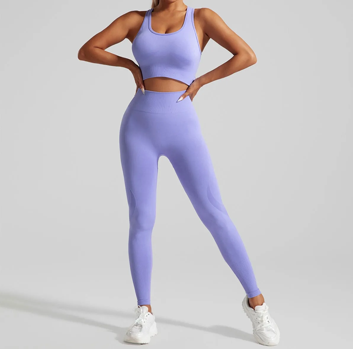 Backstrap Crop Top Workout Set