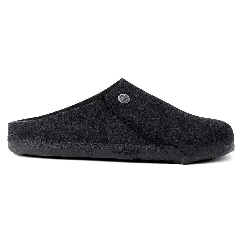 'Birkenstock' Men's Zermatt Shearling Wool Felt Slipper - Anthracite / Natural