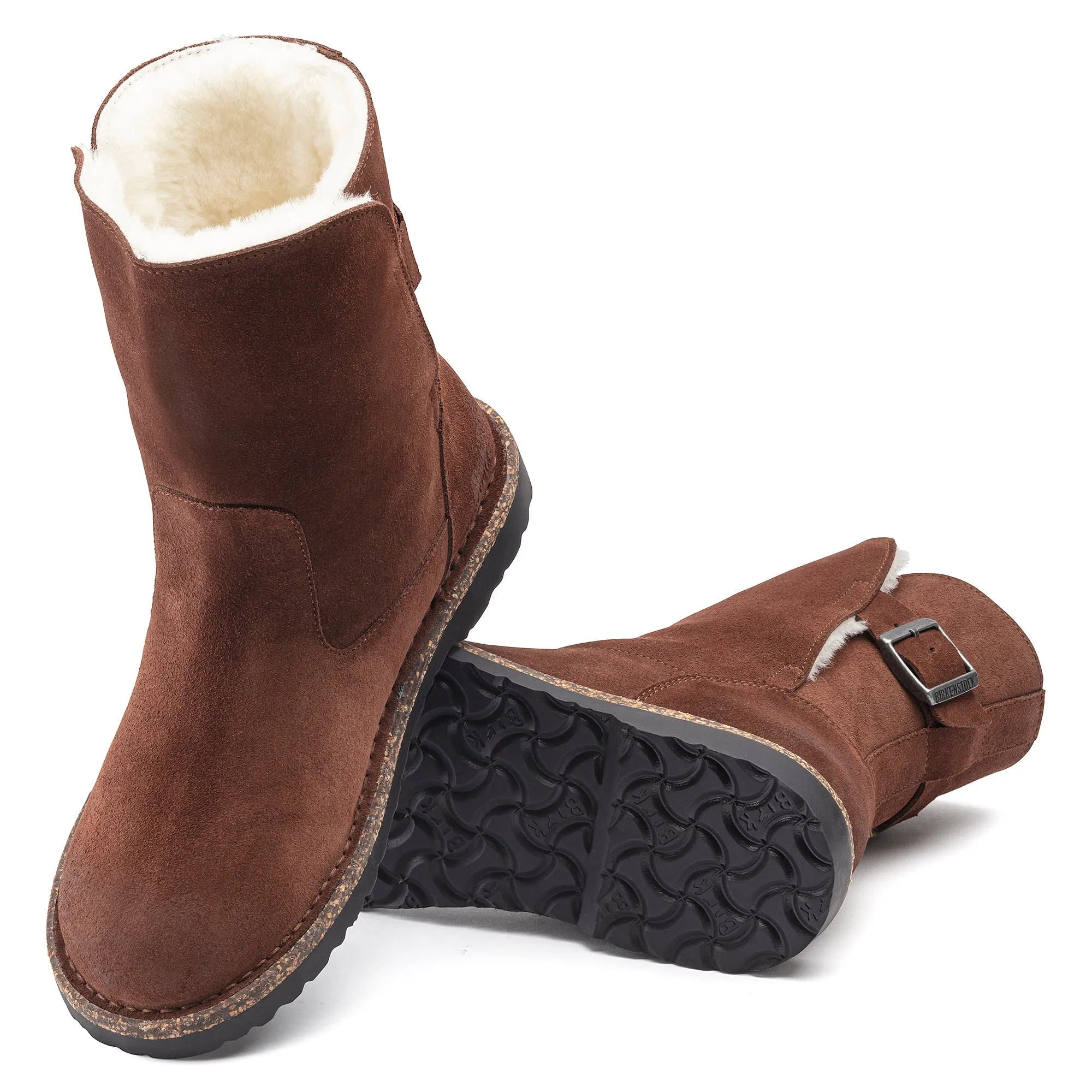 Birkenstock Uppsala espresso suede/natural shearling
