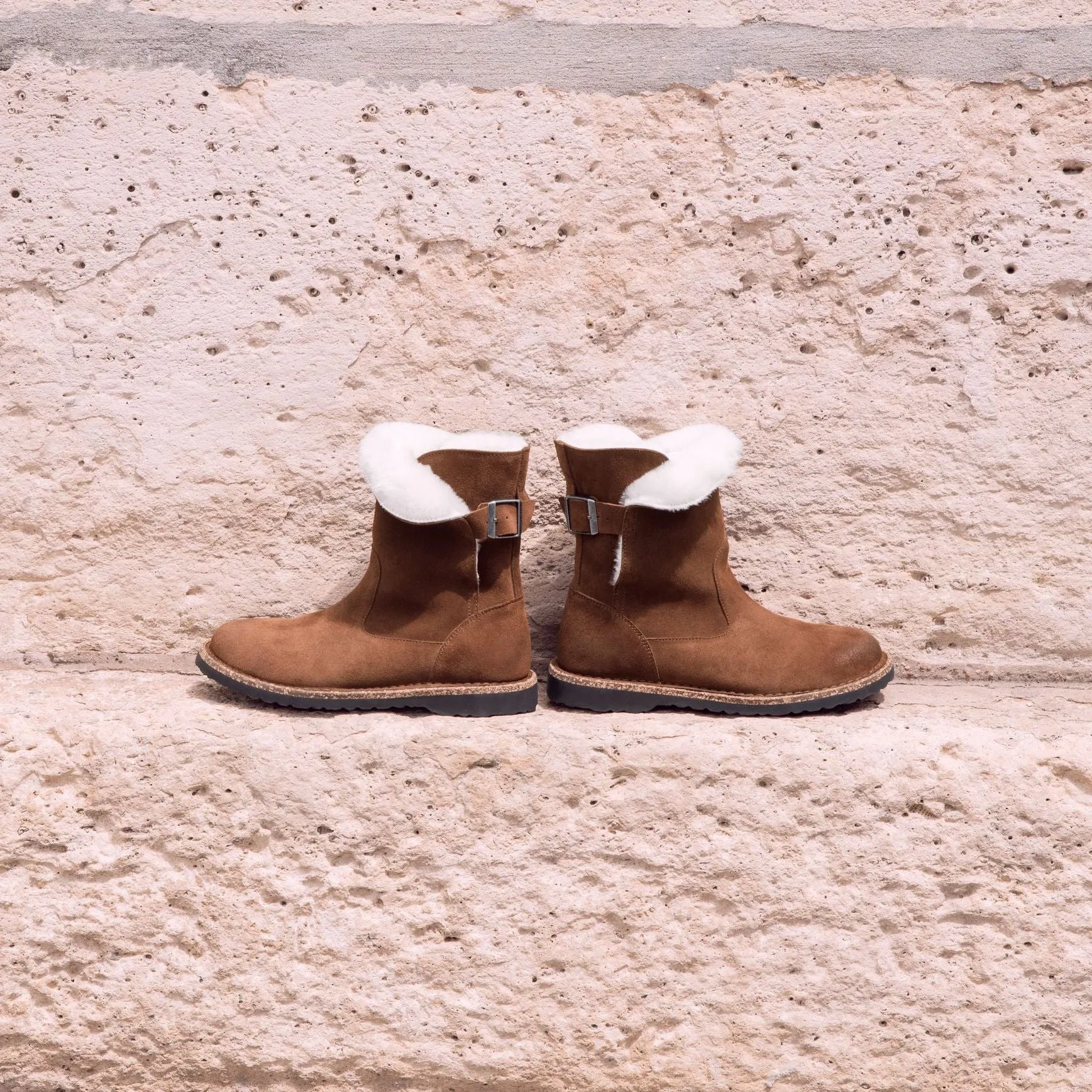 Birkenstock Uppsala espresso suede/natural shearling