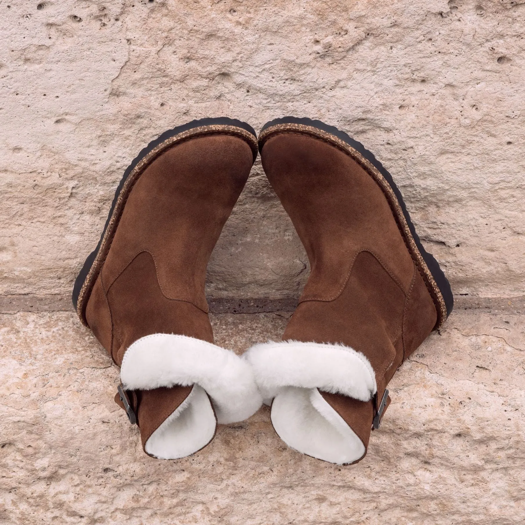Birkenstock Uppsala espresso suede/natural shearling