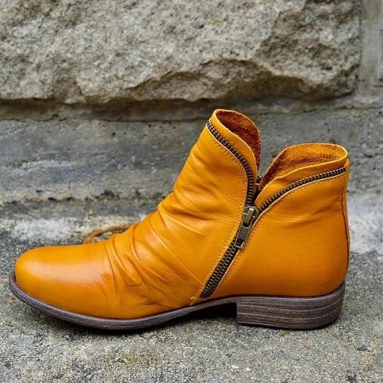 BRIGITTE | CHIC COMFORTABLE VEGAN LEATHER BOOTS