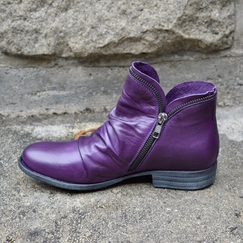 BRIGITTE | CHIC COMFORTABLE VEGAN LEATHER BOOTS