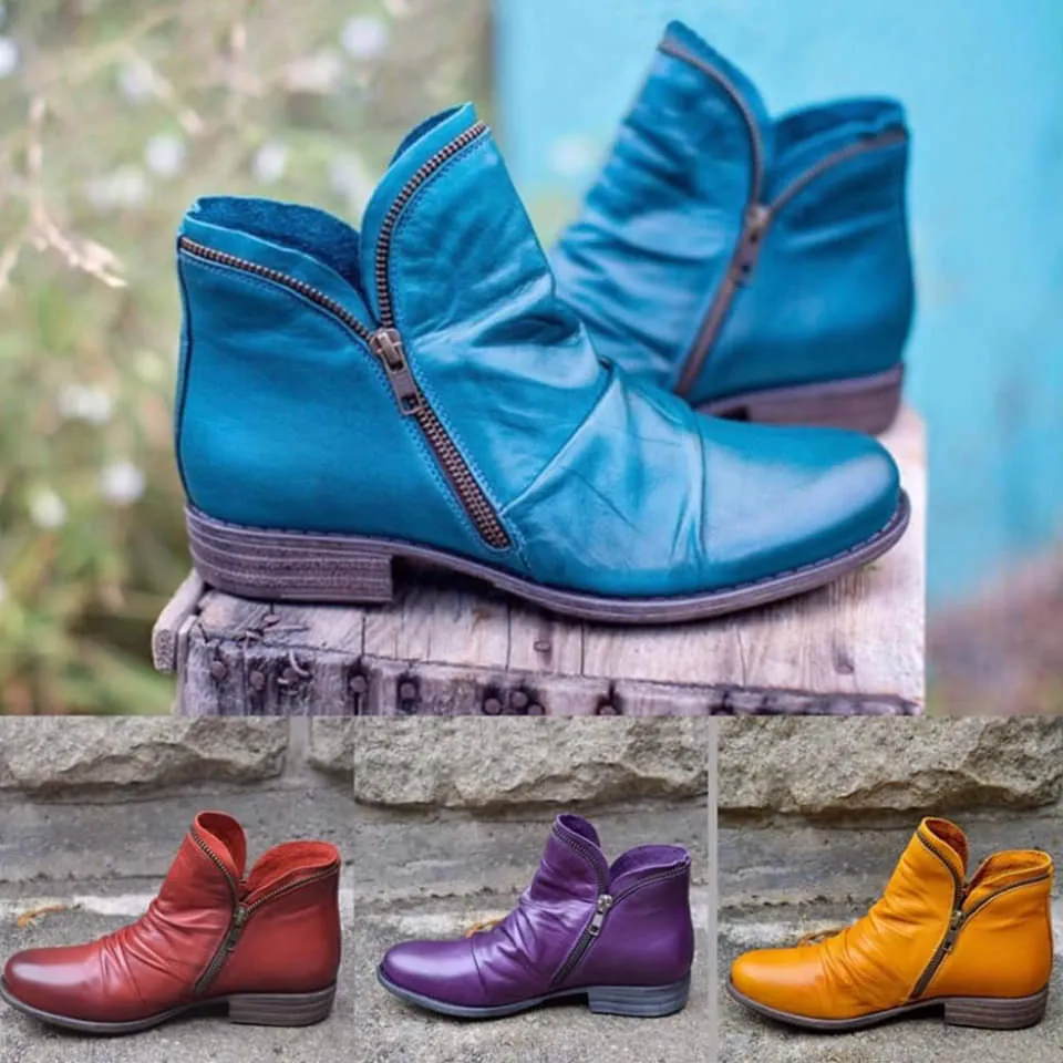 BRIGITTE | CHIC COMFORTABLE VEGAN LEATHER BOOTS