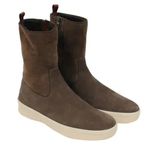 Brown Shearling Fur Ultimate Walk Suede Boots