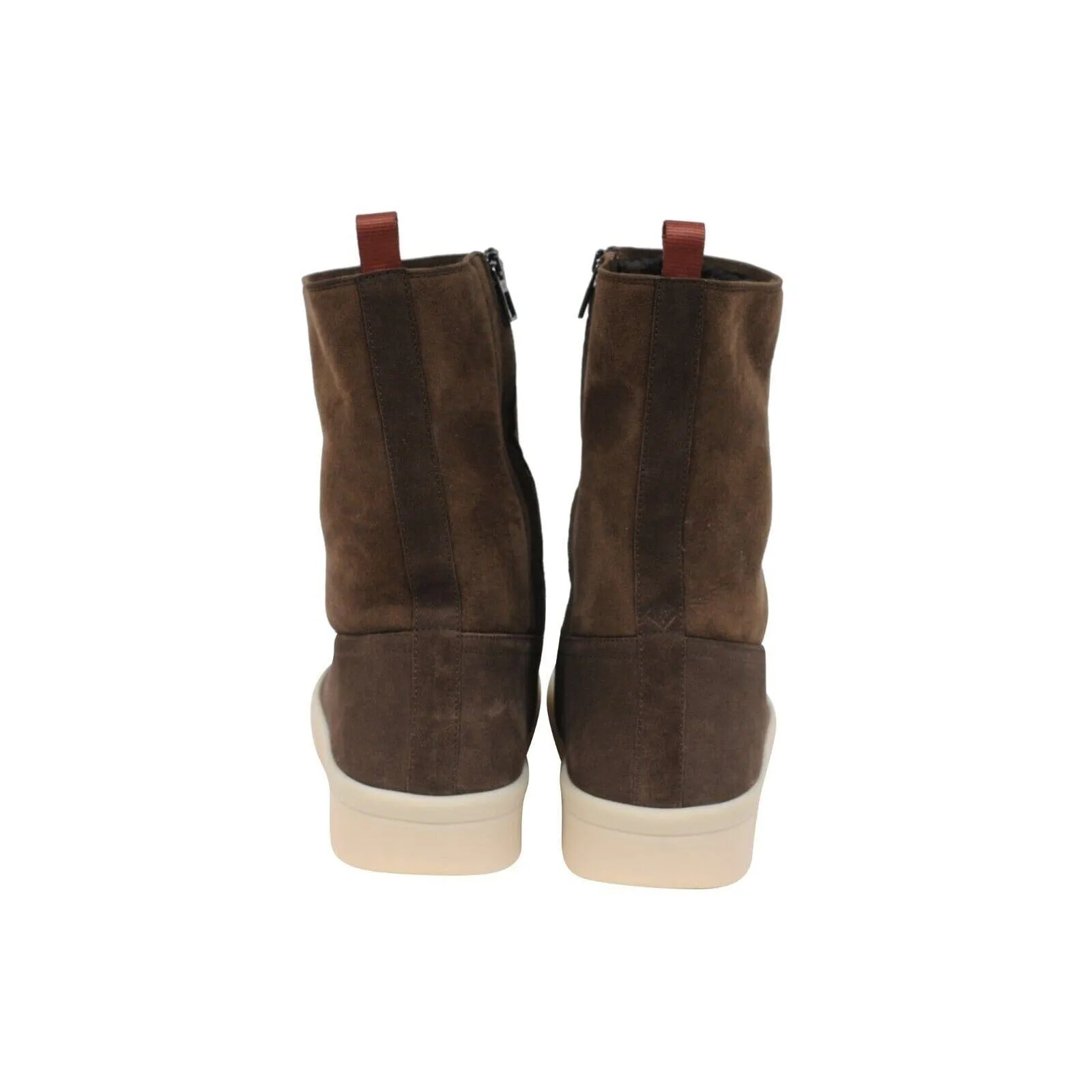 Brown Shearling Fur Ultimate Walk Suede Boots