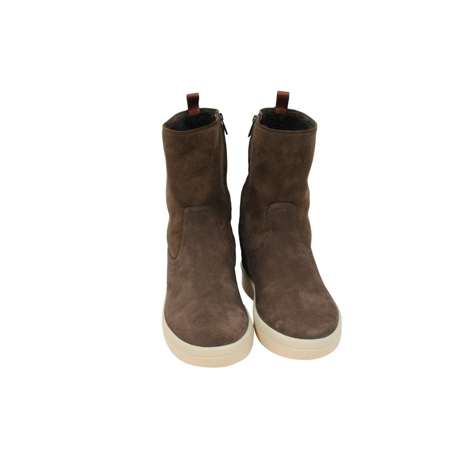 Brown Shearling Fur Ultimate Walk Suede Boots