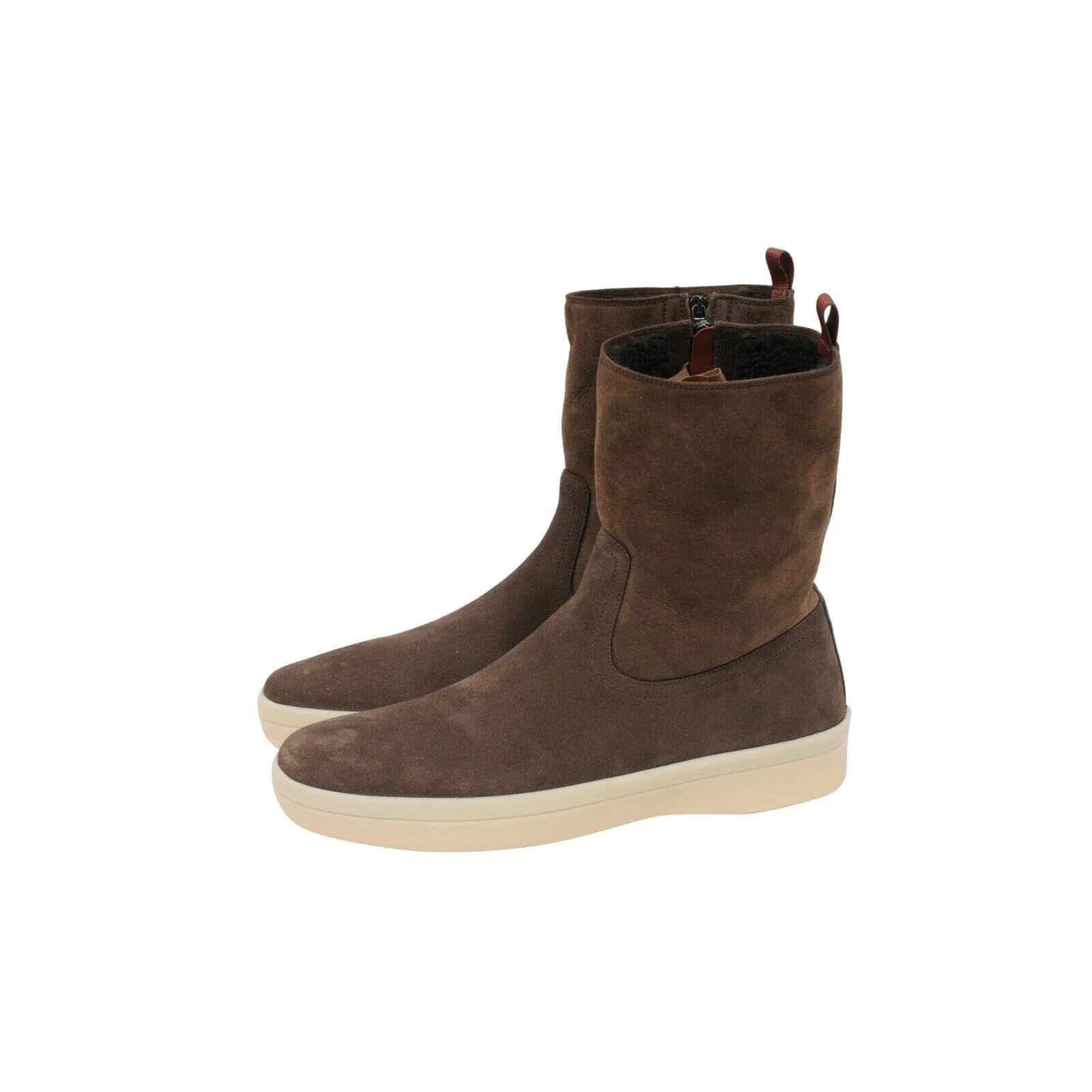 Brown Shearling Fur Ultimate Walk Suede Boots