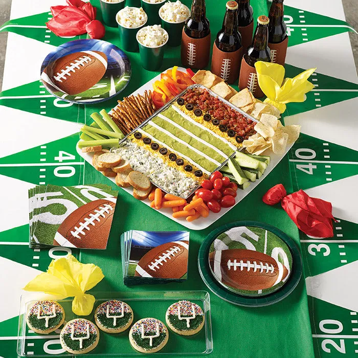 Bulk Football Party Paper Dinner Plates (96 per Case)
