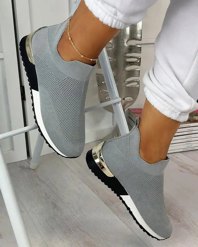 Comelyy Elastic Slip-on Flat Shoes