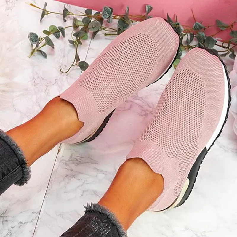 Comelyy Elastic Slip-on Flat Shoes