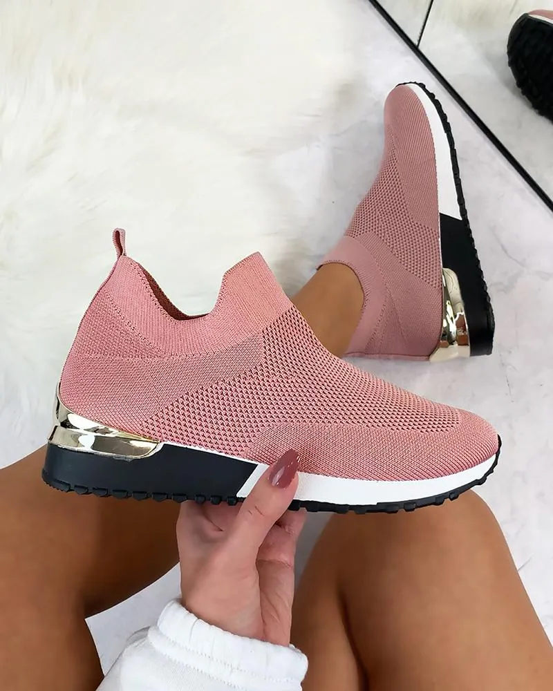 Comelyy Elastic Slip-on Flat Shoes