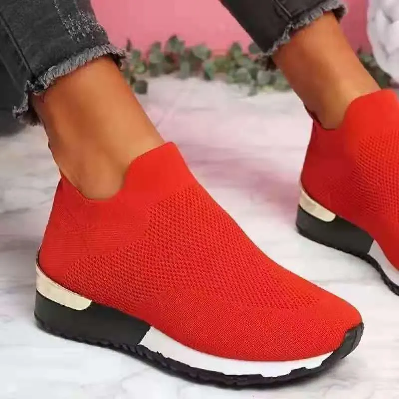 Comelyy Elastic Slip-on Flat Shoes