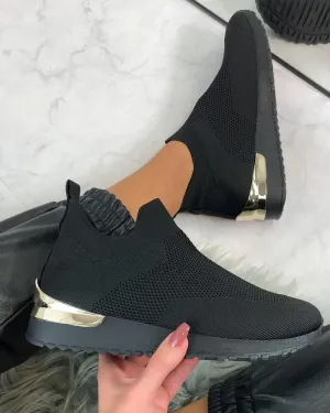 Comelyy Elastic Slip-on Flat Shoes