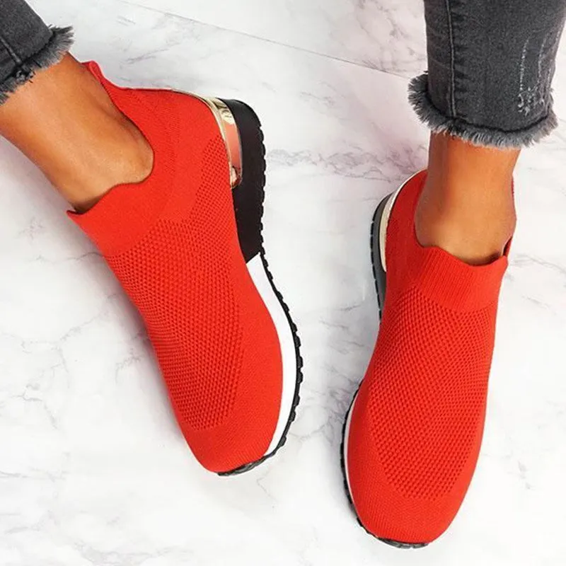 Comelyy Elastic Slip-on Flat Shoes
