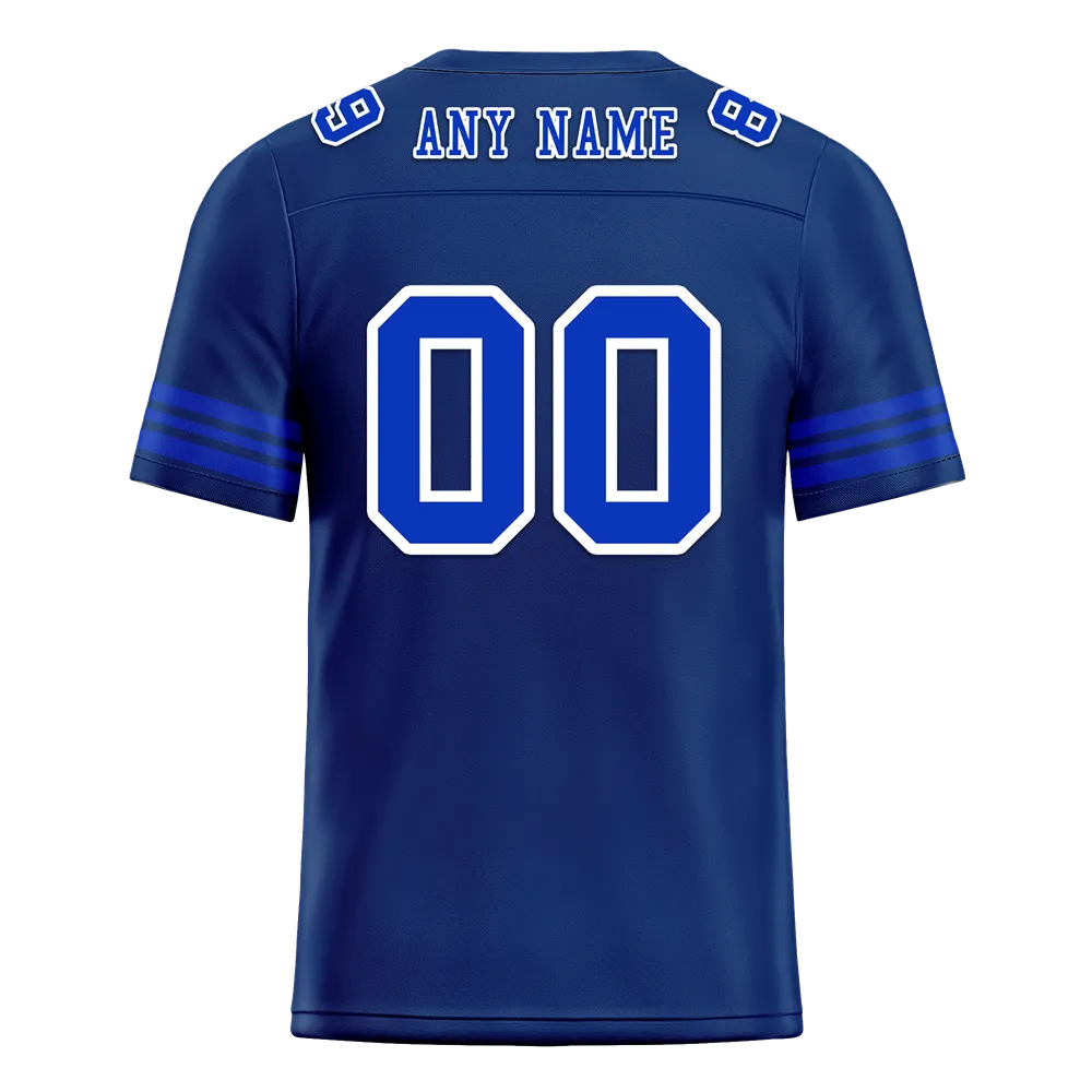 Corporate Gifts,Custom Blue Tie Dye Blue Personalized Authentic Football Jersey FBJ02-bc0fa7b