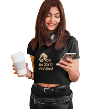 Crop Top with Savvy Quote C04