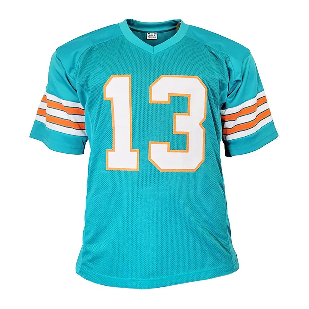 Dan Marino Unsigned Miami Teal Football Jersey