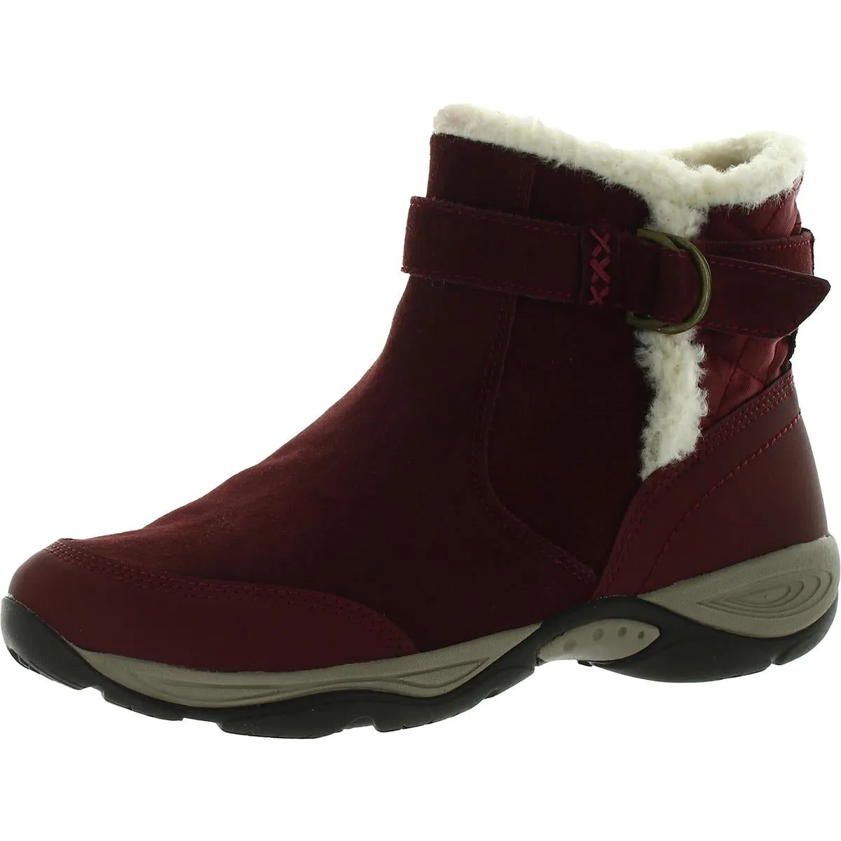 Easy Spirit Womens Elk Suede Cold Weather Shearling Boots