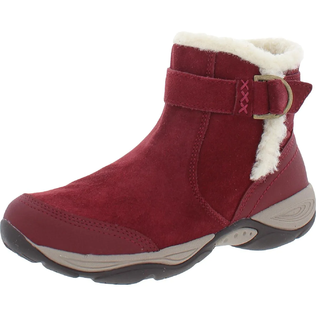 Easy Spirit Womens Elk Suede Cold Weather Shearling Boots