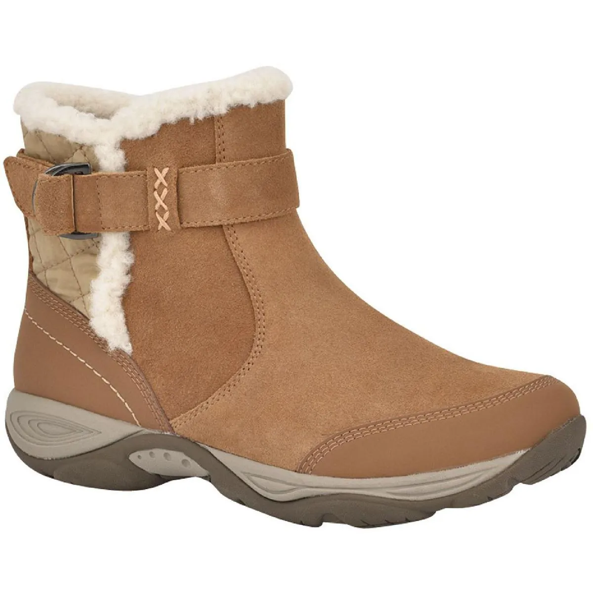 Easy Spirit Womens Elk Suede Cold Weather Shearling Boots