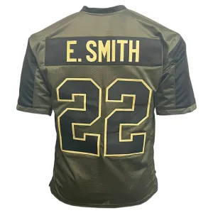 Emmitt Smith Unsigned Salute to Service Football Jersey