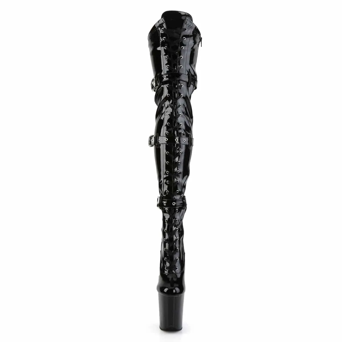 FLAMINGO-3028 Black Stretch Patent/Black