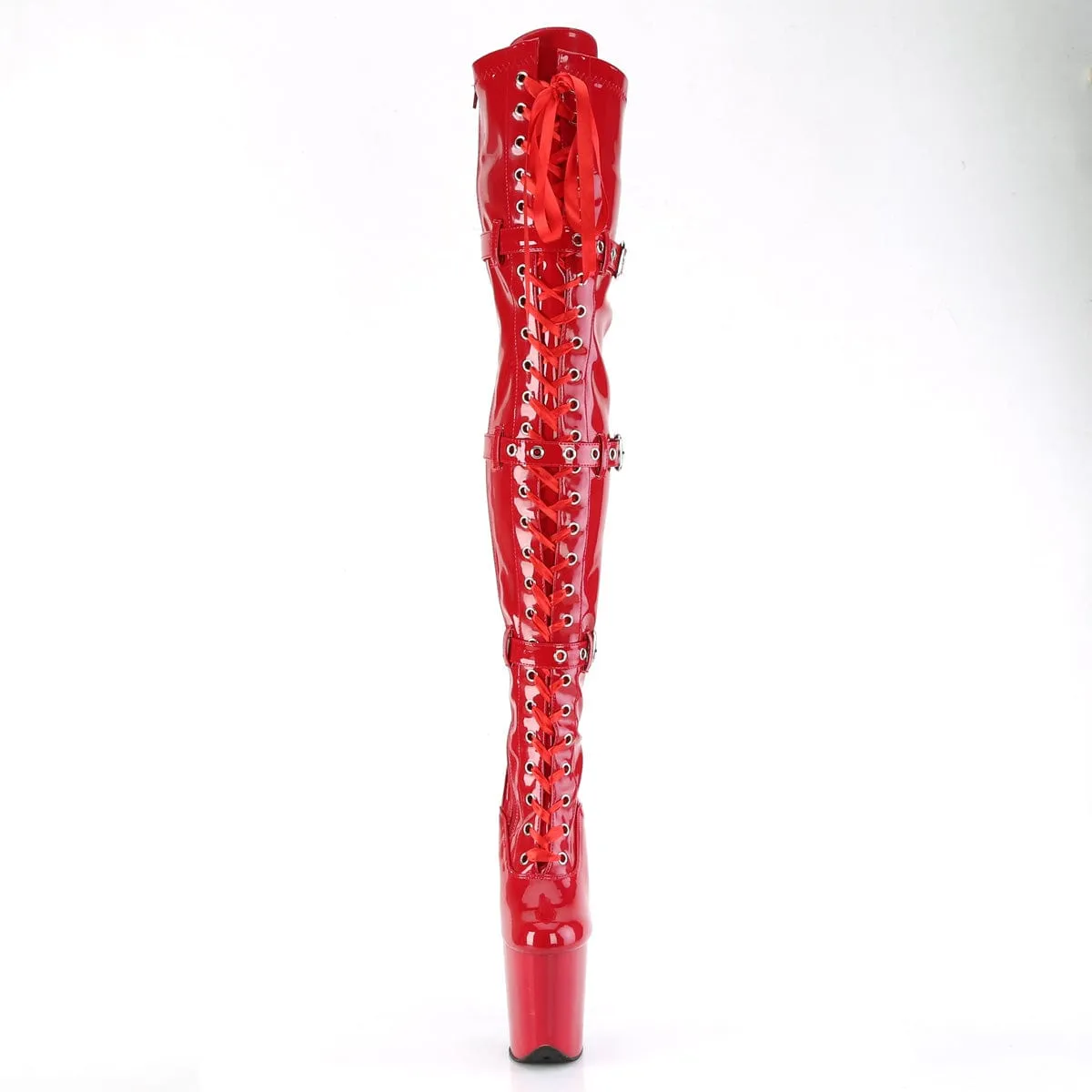 FLAMINGO-3028 Red Stretch Patent/Red