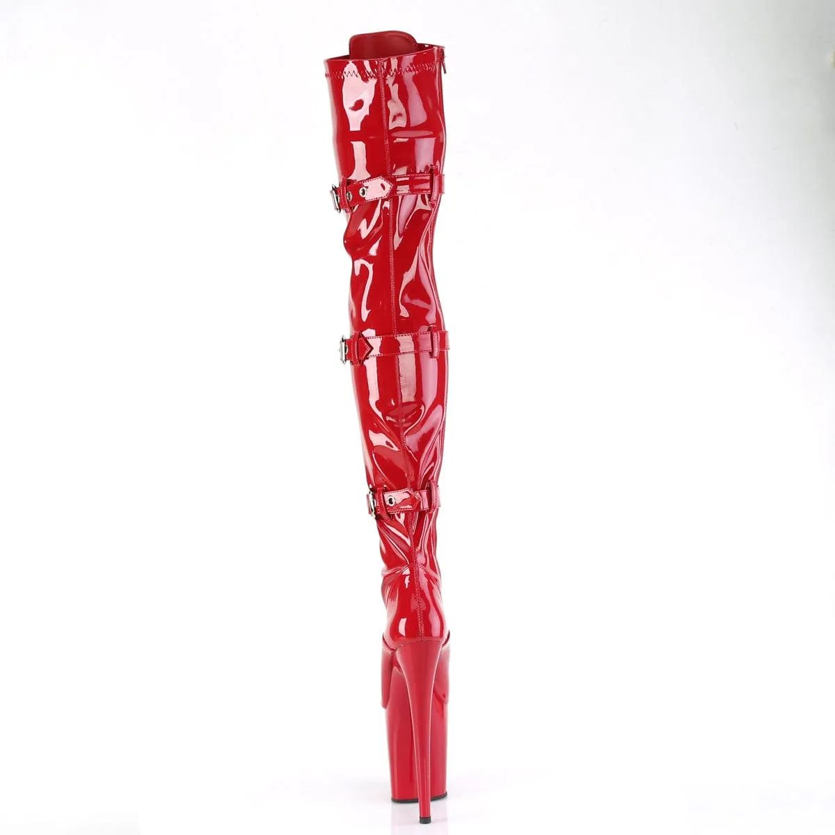 FLAMINGO-3028 Red Stretch Patent/Red