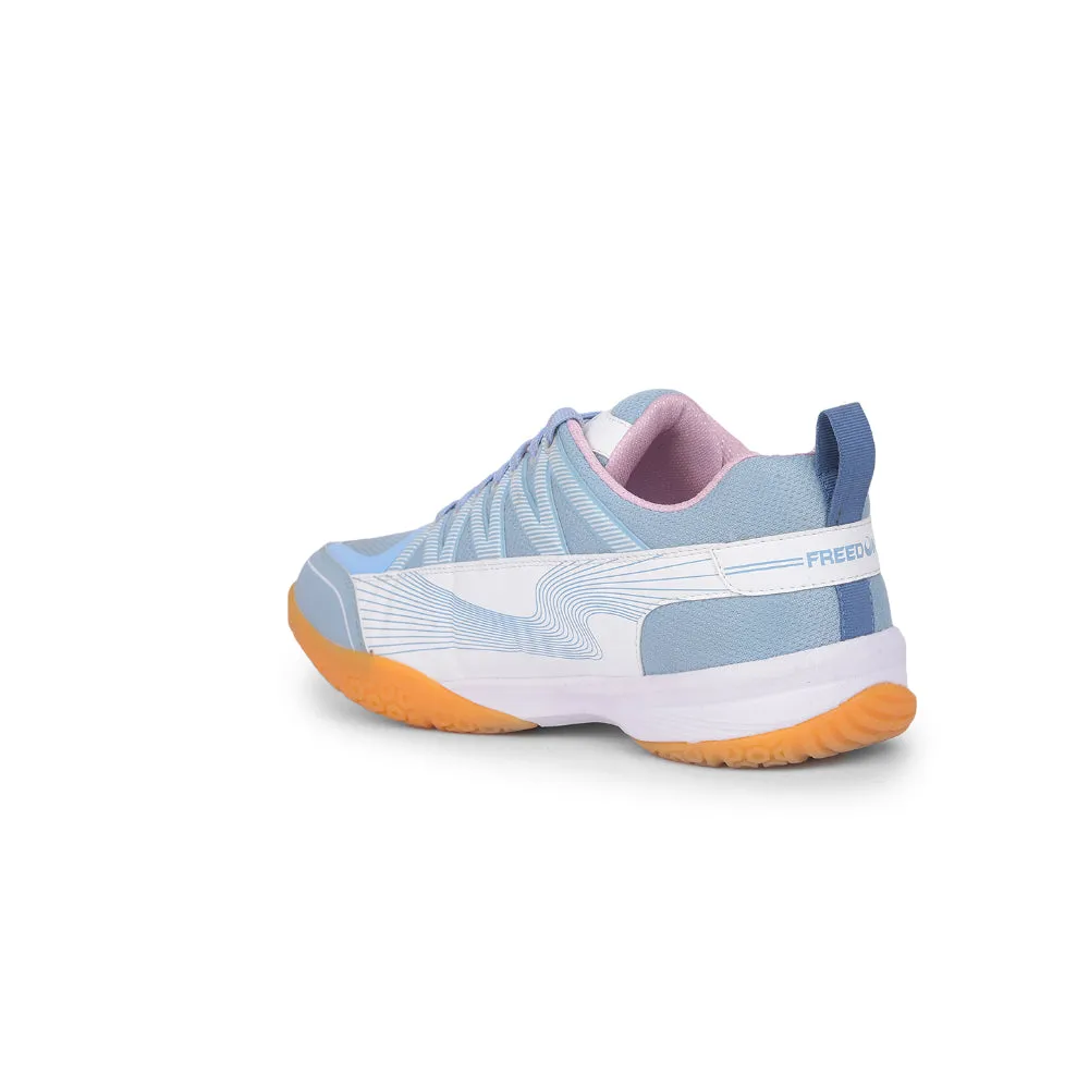 FREEDOM Sports Sky Blue Badminton & PickleBall Shoes For Men GRIPPER-01 By Liberty