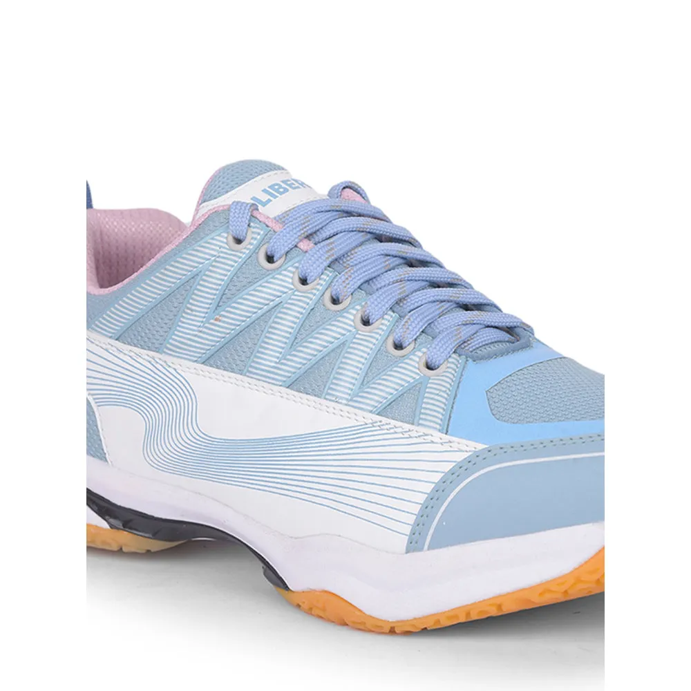FREEDOM Sports Sky Blue Badminton & PickleBall Shoes For Men GRIPPER-01 By Liberty