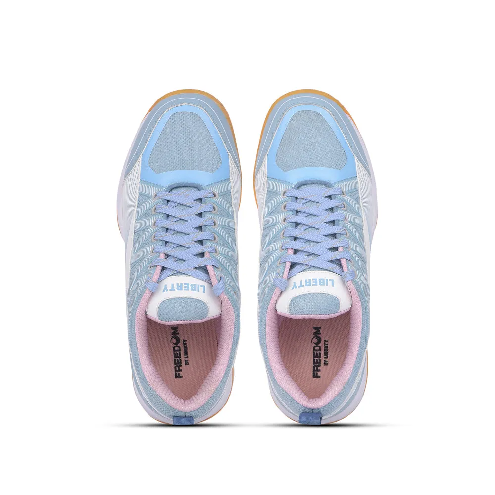 FREEDOM Sports Sky Blue Badminton & PickleBall Shoes For Men GRIPPER-01 By Liberty