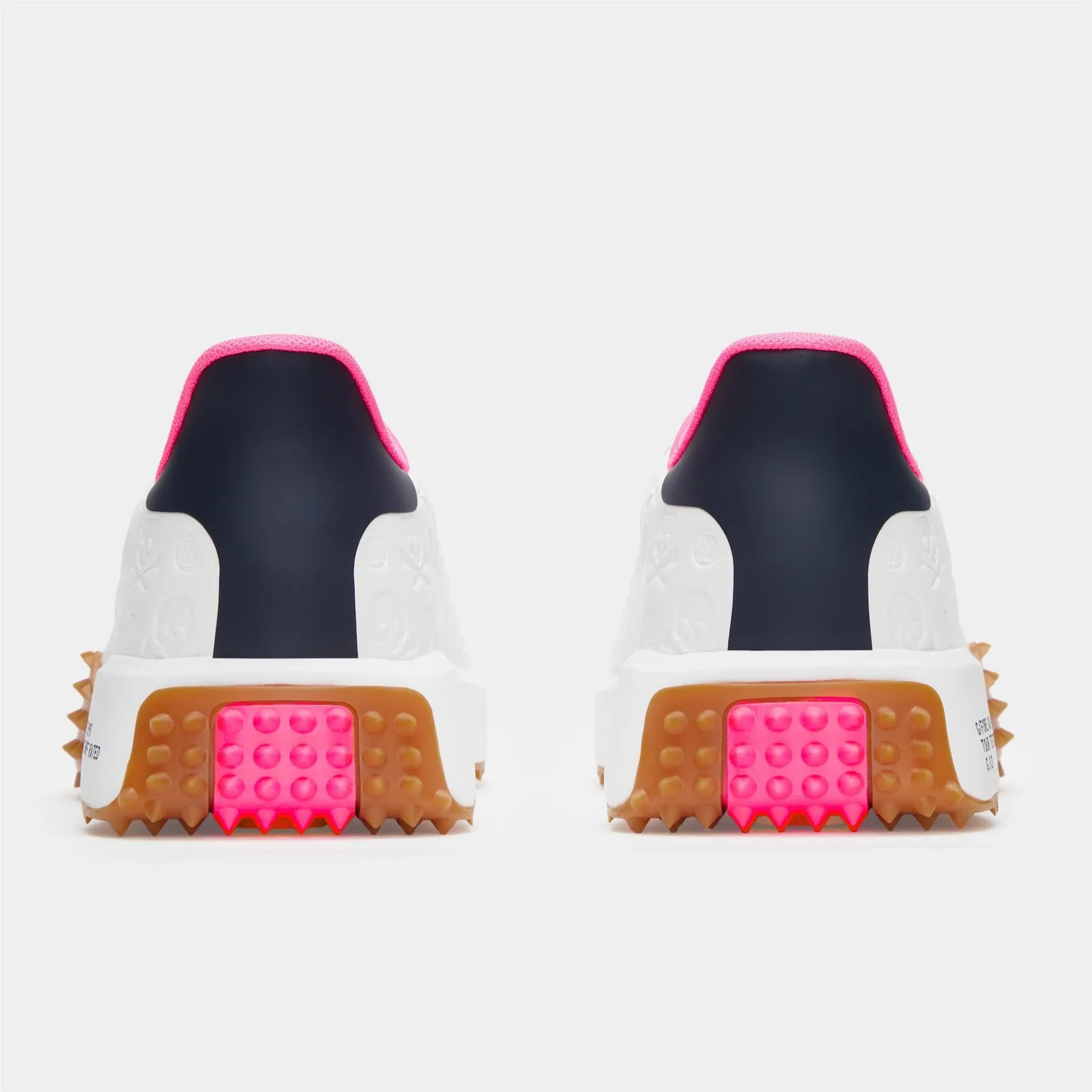 G.112 Leather Debossed Logo Golf Shoes Snow/Twilight - AW24