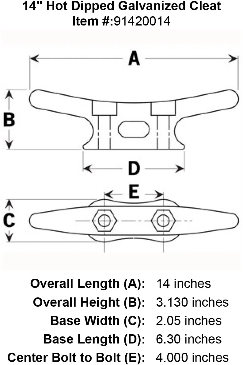 Galvanized Cleats