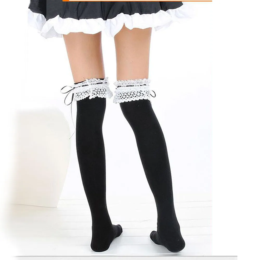 Garter Thigh High Socks